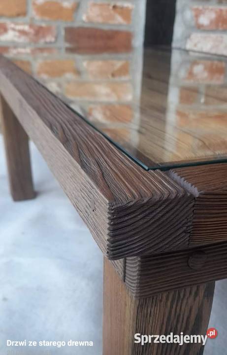 Stolik kawowy stare drewno 47cm mazowieckie Kamieńczyk