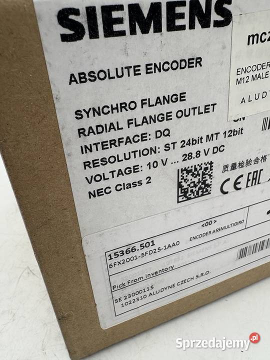 Siemens 6FX20015FD251AA0 Absolute Encoder sprzedam