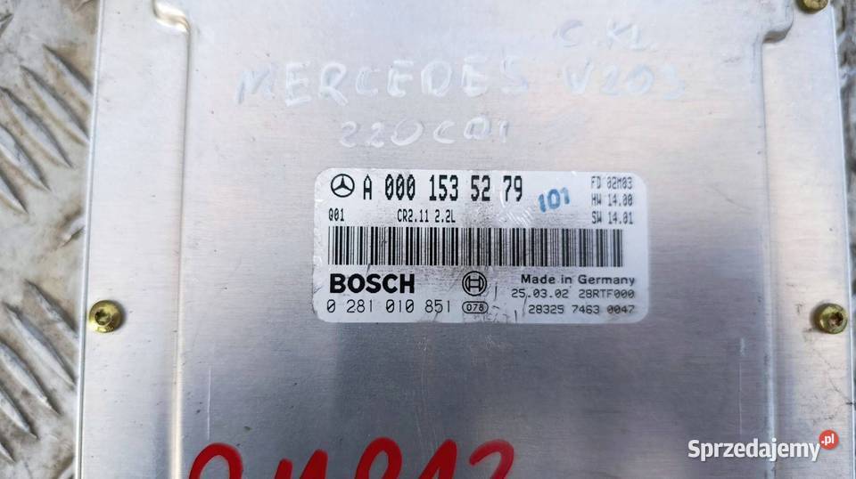 MERCEDESBENZ C W203 2006 STEROWNIK MODUŁ ECU Gliwice