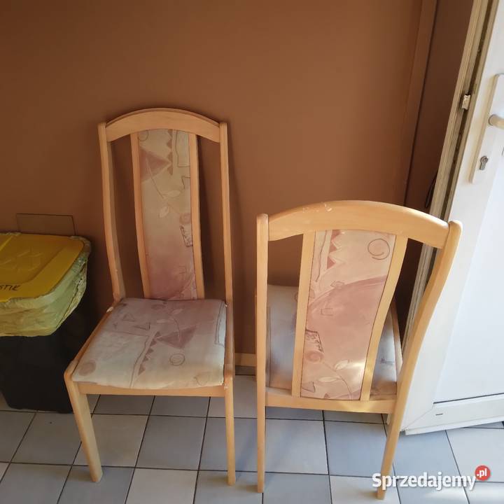 Krzesło Krzesła IRENA Drewno Bukowe I Materiał kujawsko-pomorskie
