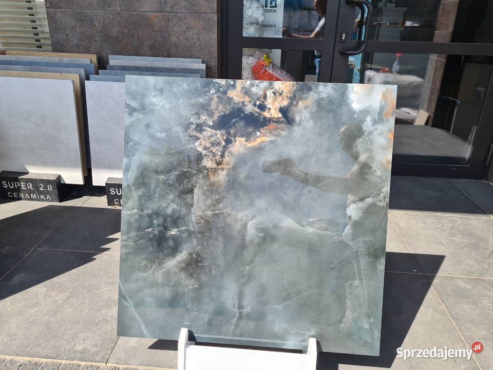 PŁYTKA gres AQUAMARINE BLACK POLER 798X798 GAT 2 Opoczno