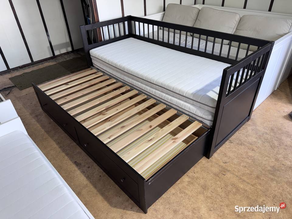Łóżko leżanka IKEA HEMNES Lite drzewo 2 materace Rybnik