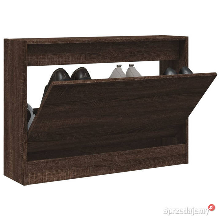Szafka na buty brązowy dąb 80x21x57 WM839916