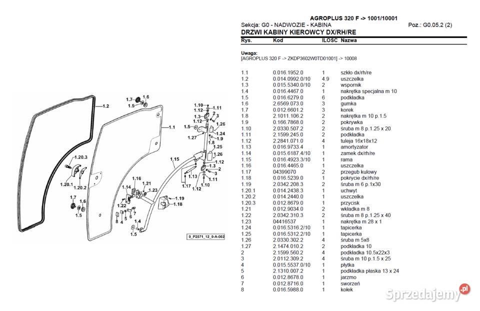 Deutz Fahr Agroplus f 320 katalog części z Książki i Podręczniki Gdańsk sprzedam