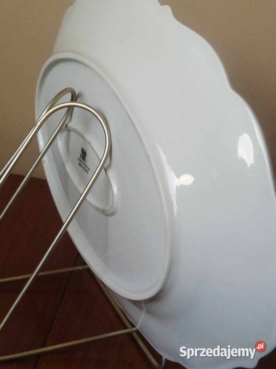Półmisek Duży Biały Tielsch Wałbrzych Porcelana i szkło