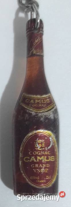 Brelok breloczek butelka Cognac Camus PRL Warszawa