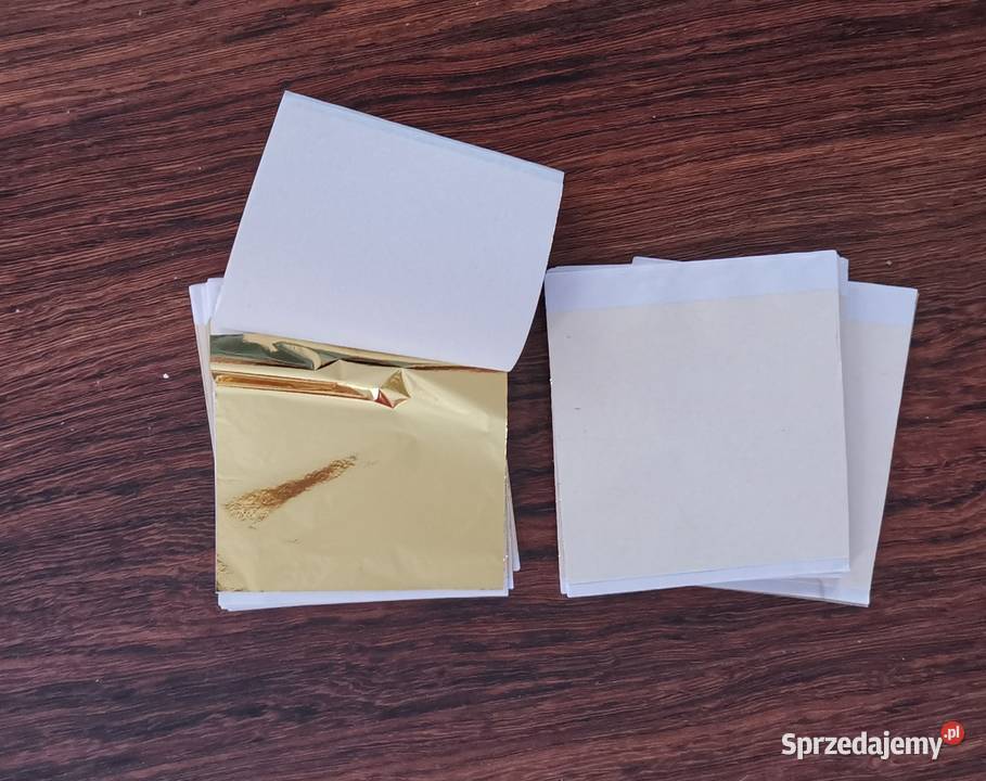 100 złotych listków z folii do złocenia Lędziny