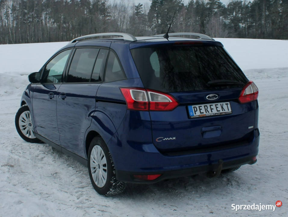 Ford Grand C 10 Benzyna 125 7 OSÓB Navi LED tempomat Zielenin