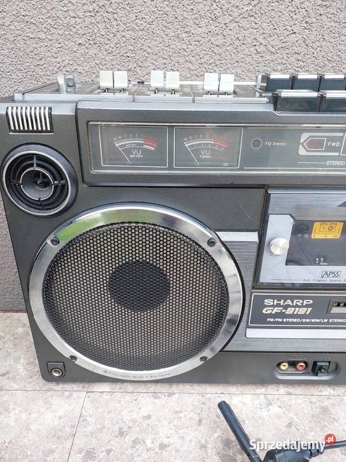 Stary radiomagnetofon boombox Sharp GF9191 HB Tczew