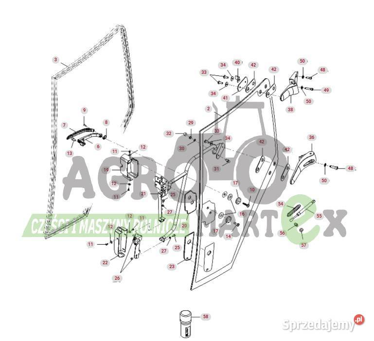 H931812033081 USZCZELKA DRZWI AGCO Wichrów
