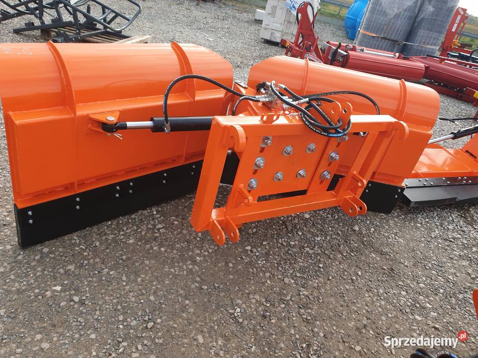 Duży mocny pług do śniegu tuz tur strzałka Metal Kłobuck