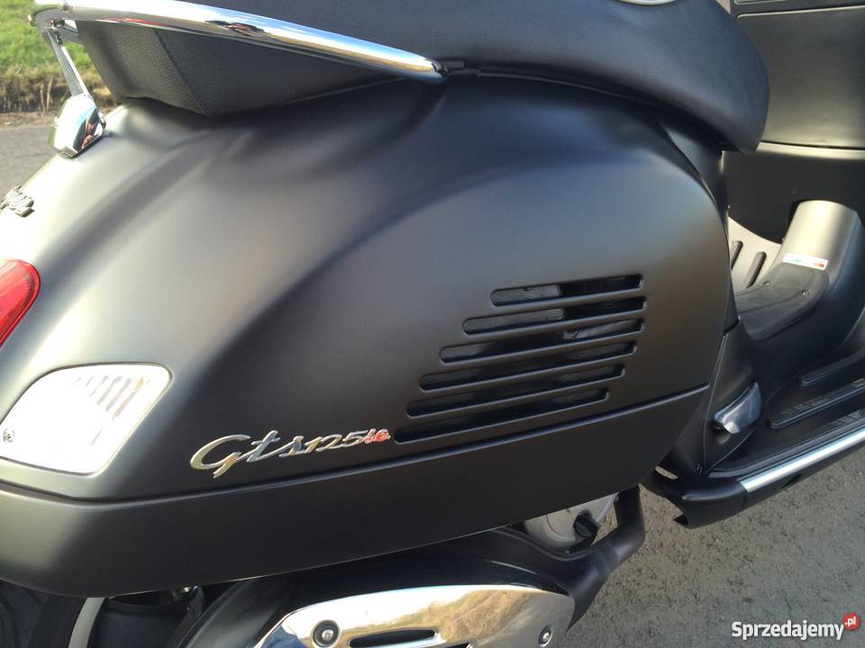 VESPA 125 ie GTS SUPER CZRNY MAT OKAZJA NOWA Gołuchów