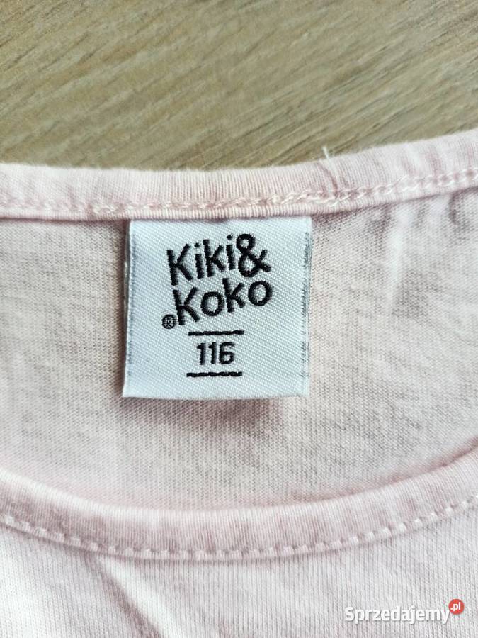 Bluzka koszulka tshirt dziecięca różowa 116 Płock