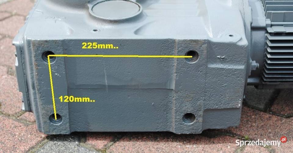 Motoreduktor kątowy 11kw 53obrmin z hamulcem