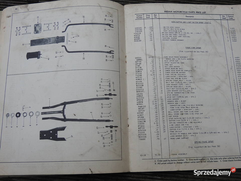 Indian CHIEF nie Four 741 Military Scout Prince Warszawa