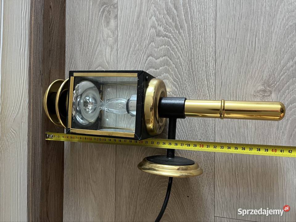 Lampa lampion mosiądz latarnia powojowa kinkiet Kinkiety Jabłonna