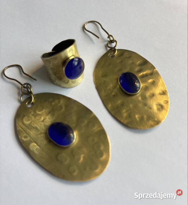 Komplet biżuterii mosiądz Bydgoszcz