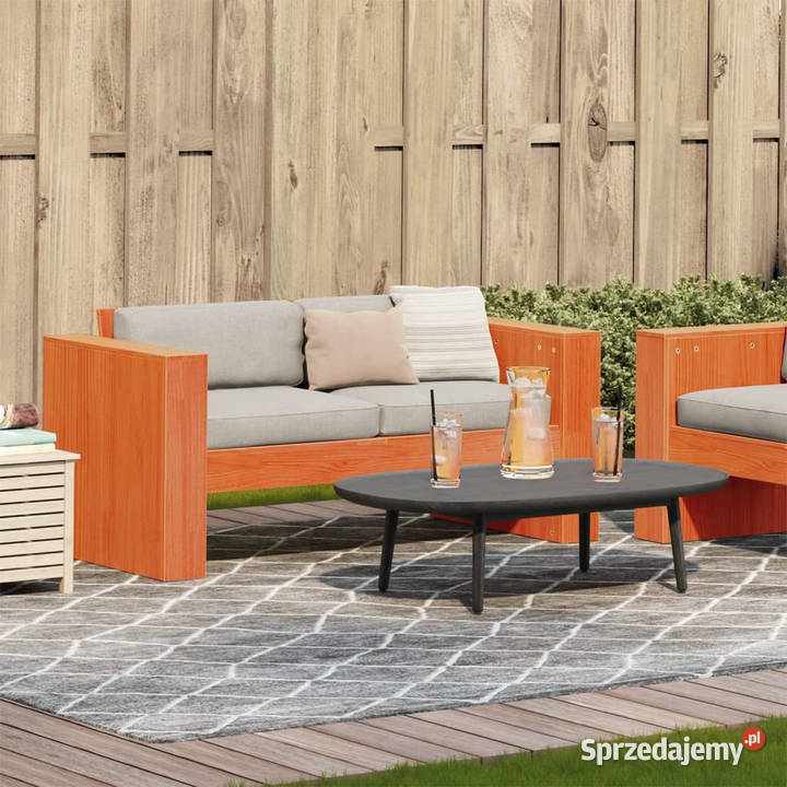 Sofa ogrodowa 2osobowa woskowy brąz 134x60x62 mazowieckie Warszawa sprzedam