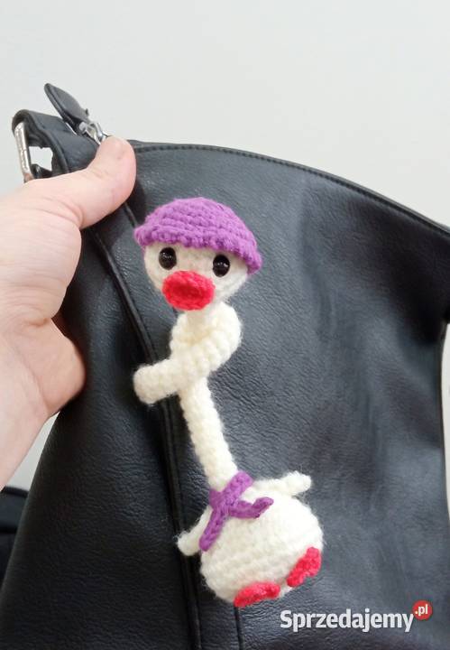 Śmieszna kaczka z długą szyją wykonana na Rękodzieło Łask sprzedam