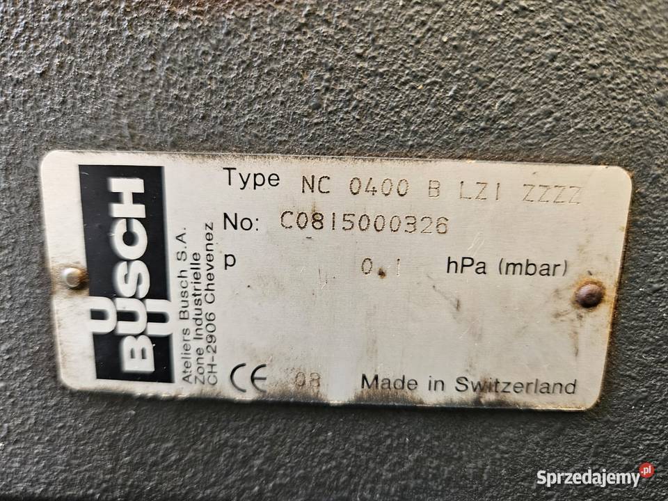 Pompa próżniowa Busch Cobra NC 0400 B 7 Krotoszyn
