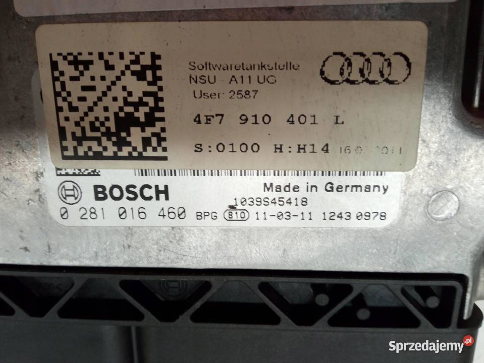 STEROWNIK SILNIKA 4F7910401L 0281016460 27 TDI
