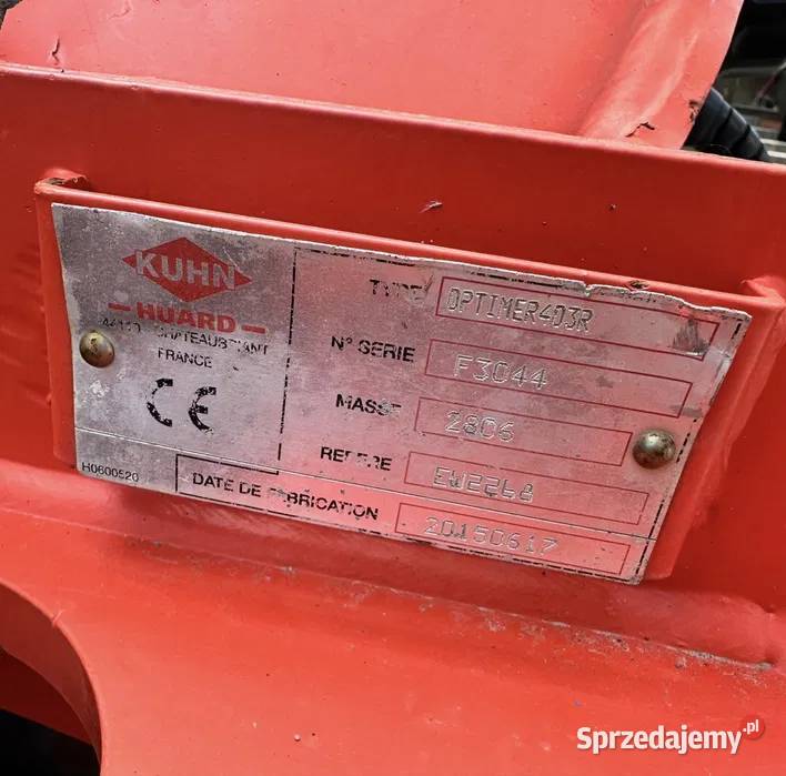 Brona talerzowa KUHN Optimer 4m Nie Lemken Janów