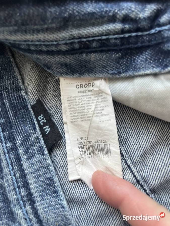 Męskie spodenki jeansowe CROPP krótkie rozmiar W Rozmiar S mazowieckie Sochaczew
