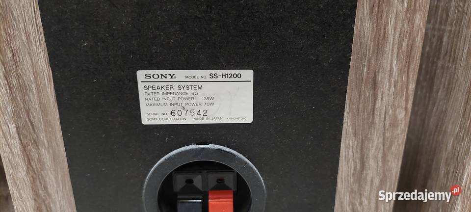 Głośniki HiFi Sony SSH551 Sony SSH1200 Krosno