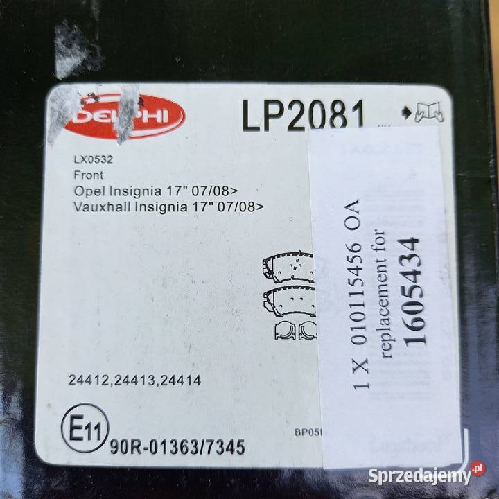 LP2081 Klocki hamprzód Klocki hamulcowe Kraków