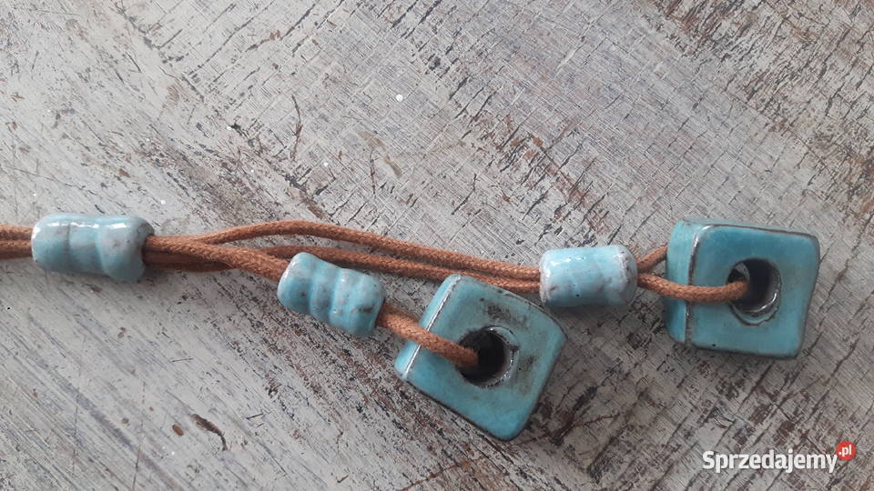 Naszyjnik ceramiczny ręcznie wykonany Biżuteria dla Pań mazowieckie Otwock