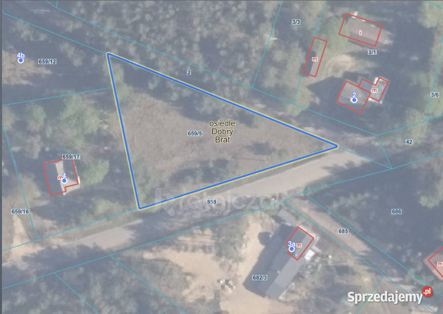 Sprzedam działka Osiek Osiedle Brat 170019m2 asfalt