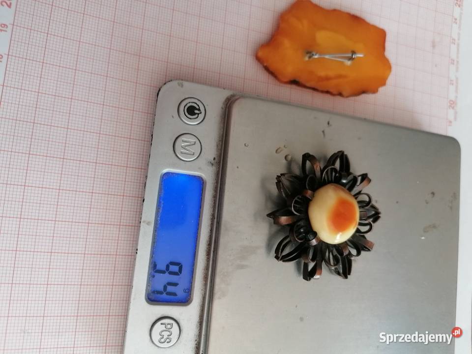 Stara Broszka Bursztyn miedź Białystok