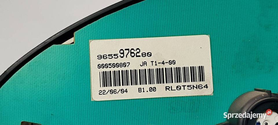 LICZNIK ZEGAR PEUGEOT 206 9655976280 osobowe Lipno