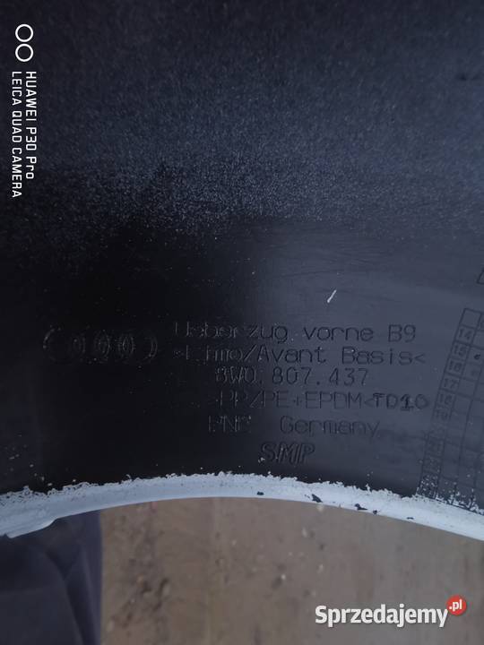 ZDERZAK PRZÓD PRZEDNI AUDI A4 B9 8W0807437 Luzino sprzedam