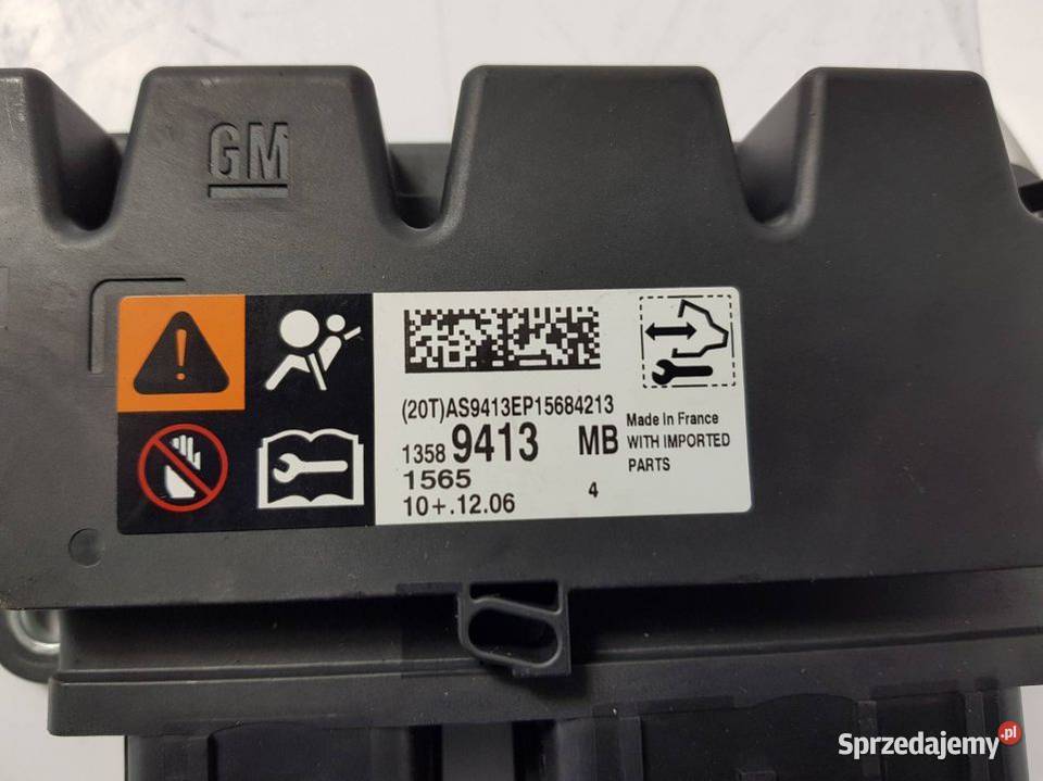 MODUŁ SENSOR AIRBAG 13589413 OPEL ASTRA J kujawsko-pomorskie Lipno