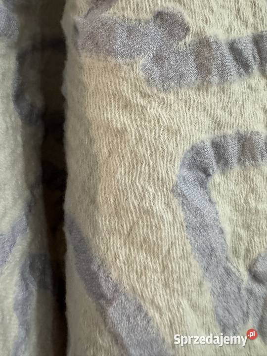 Chusta apaszka damska biało niebieska we wzory