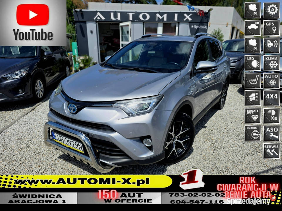 Toyota RAV4 Salon Serwis ASO 4x4 Automat światła przeciwmgielne