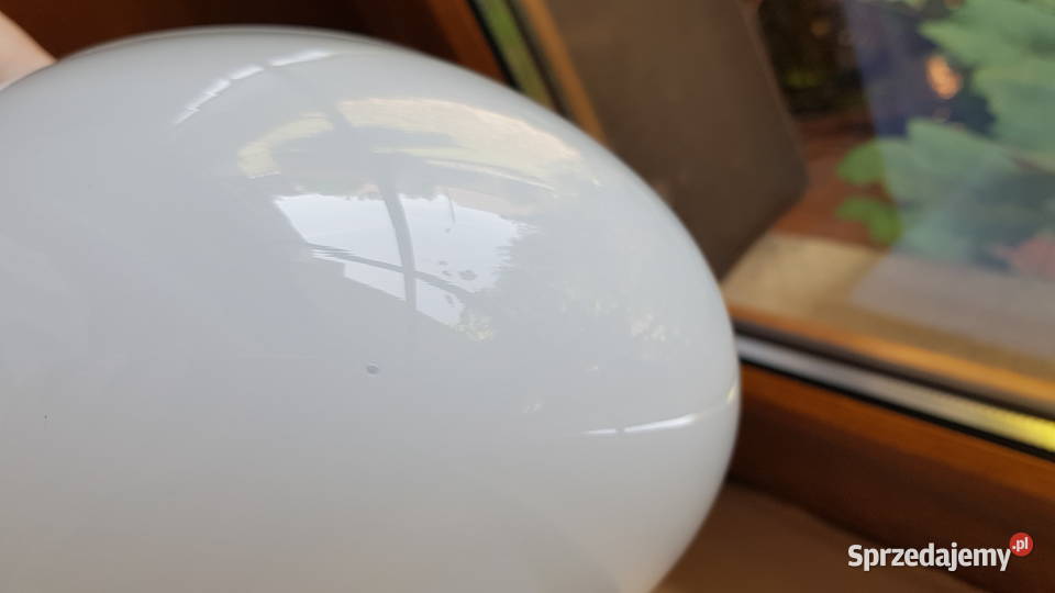 Biały wazon butla Tarnowiec kolorowe szkło PRL Porcelana i szkło Dąbrowa Górnicza
