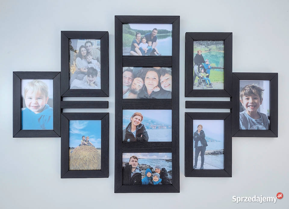 Drewniana Multirama Ramka na 10 zdjęć 10x15 Sosnowiec