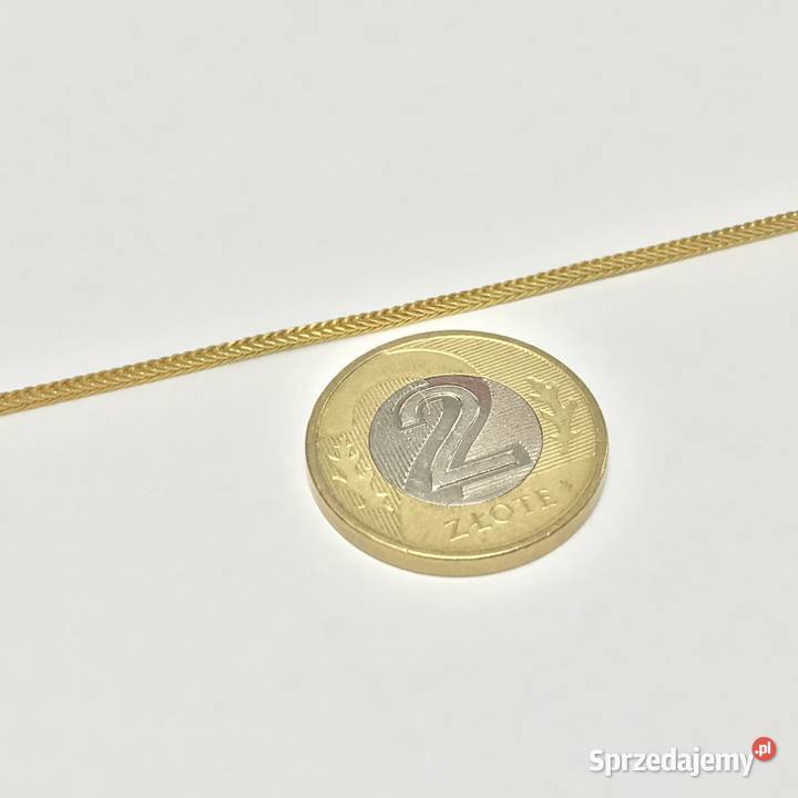 Złoty ŁAŃCUSZEK naszyjnik 18K cudny LISI OGON 70 Warszawa