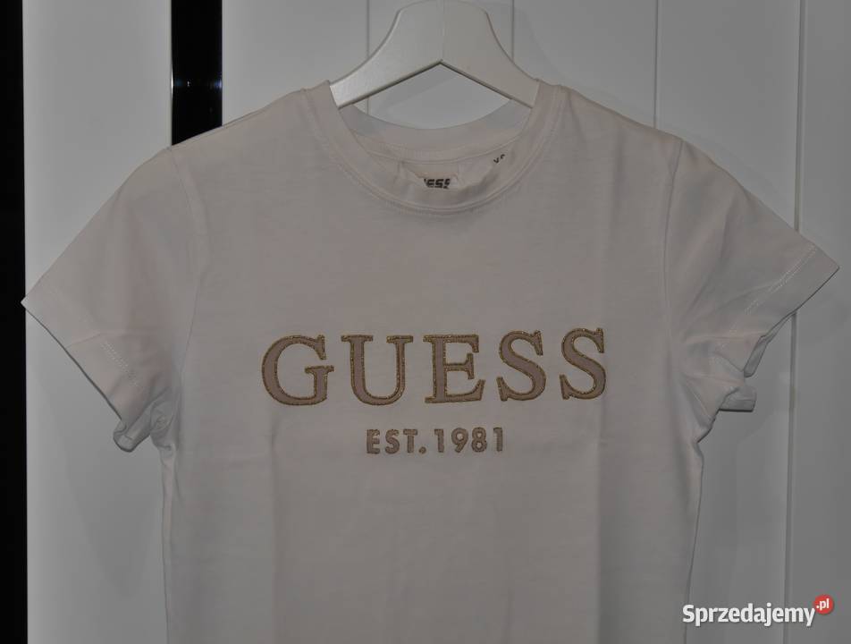 Guess śliczna bluzeczka metaliczna nitka 34 XS krótki Wrocław