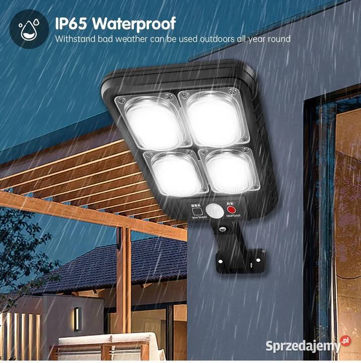 Solarna lampa zewnętrzna z czujnikiem ruchu Lublin
