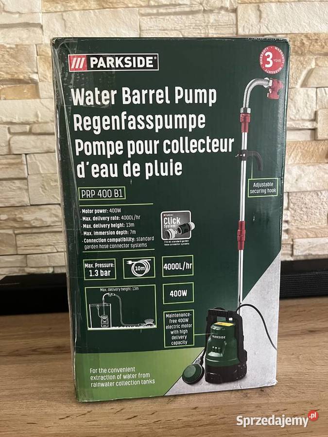 Pompa beczkowa Parkside PRP 400 B1 przeznaczona