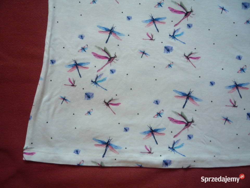 NOWA Orsay 38M Bluzka Koszulka Kremowa Kolorowe