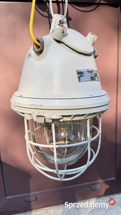 Lampa loft przemysłowa przeciwwybuchowa vintage mazowieckie Warszawa