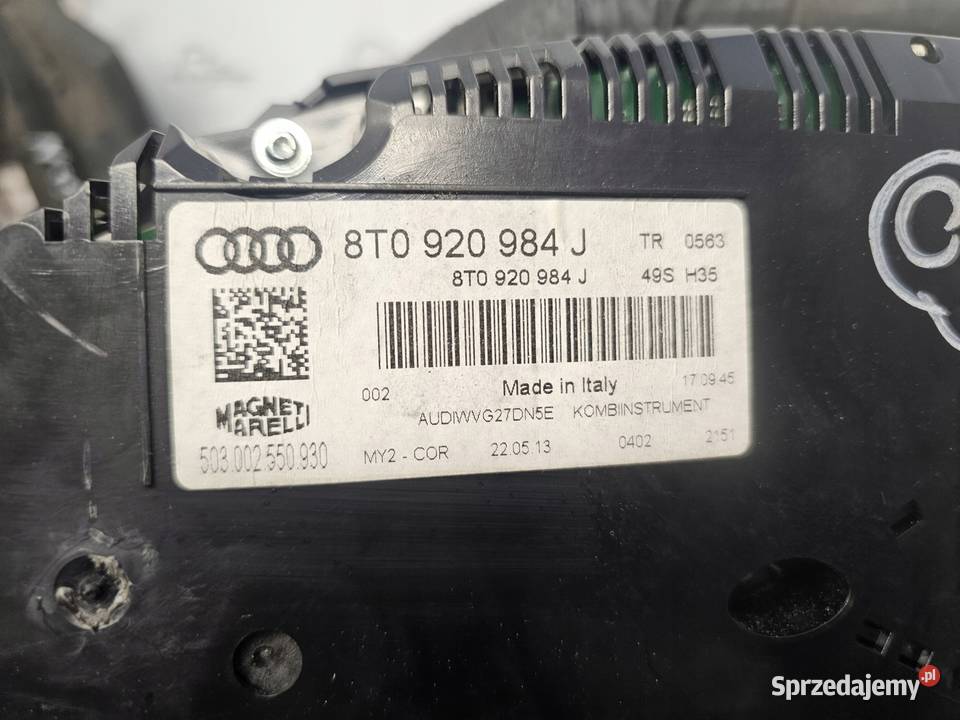 AUDI A5 I 8T LIFT 13r licznik zegary 8T0920984J