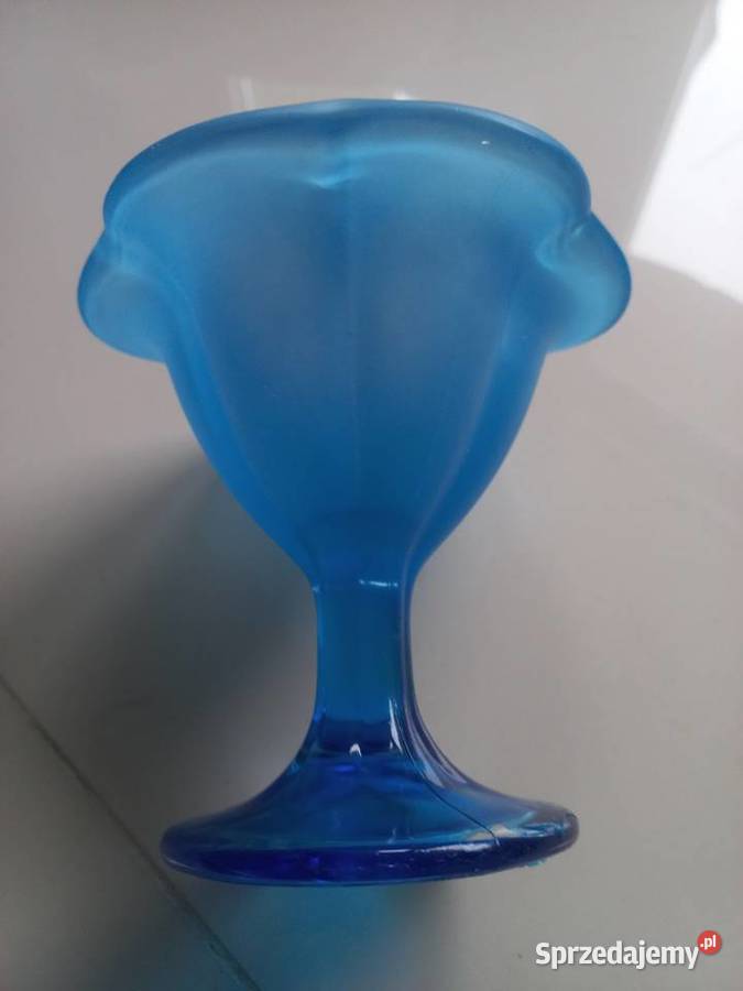 Pucharki szklane na lody w kolorze turkusowym Toruń