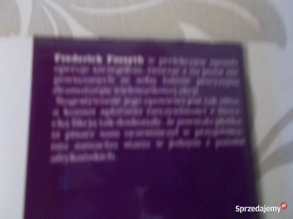 Frederick Forsyth Dzień Szakala Rok wydania 1993 Głubczyce sprzedam