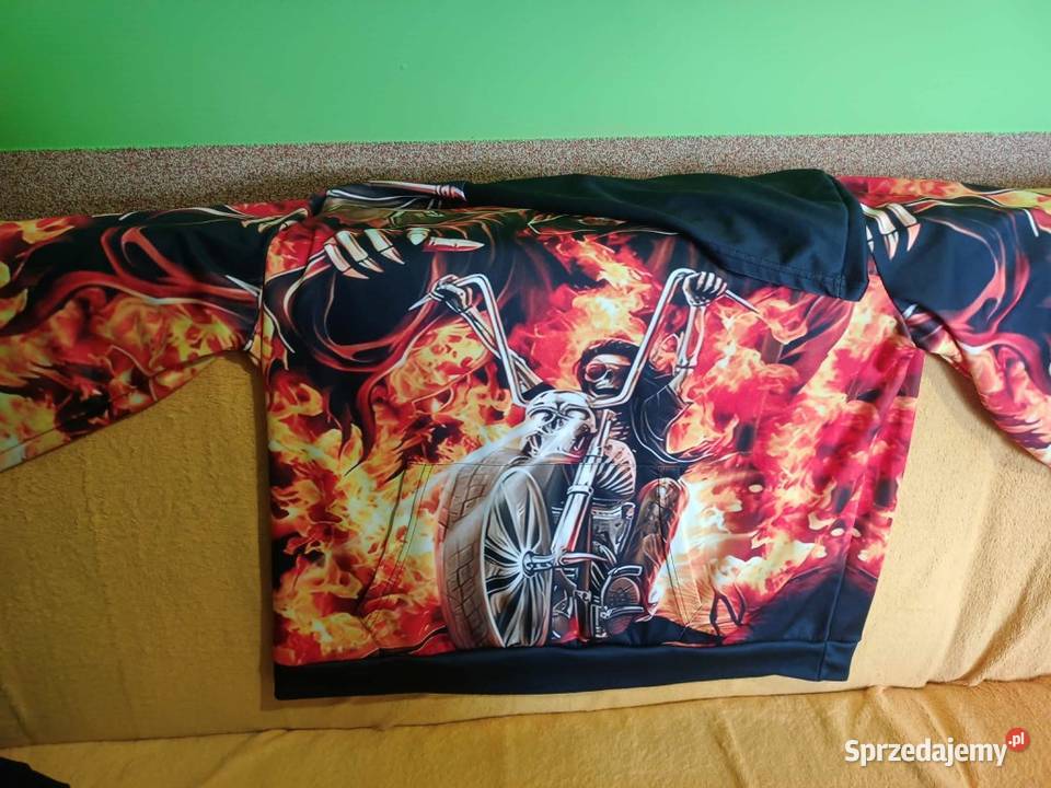 Bluza z nadrukiem czaszki Rozmiar XL Odzież i bielizna męska podkarpackie Dębica