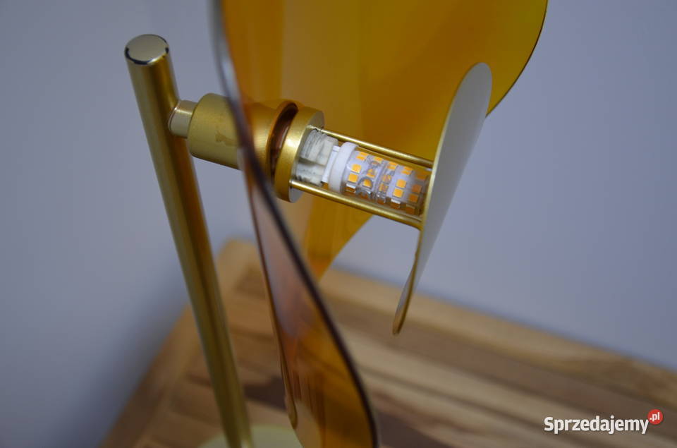 lampa stołowa podłogowa Kare Design Mariposa odcienie żółtego